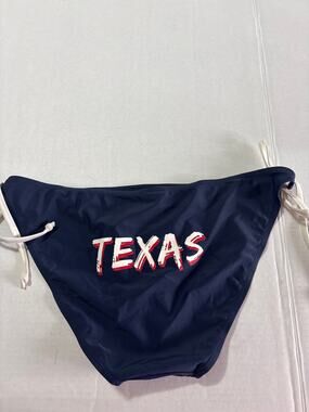 Creative Apparel Concepts Navy Texas Side-Tie Bikini Bottom